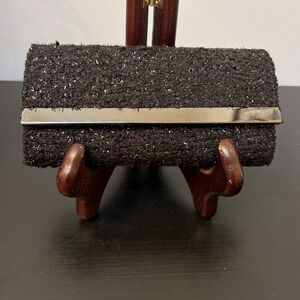 Clutch Purse Black Magnetic Latch‎